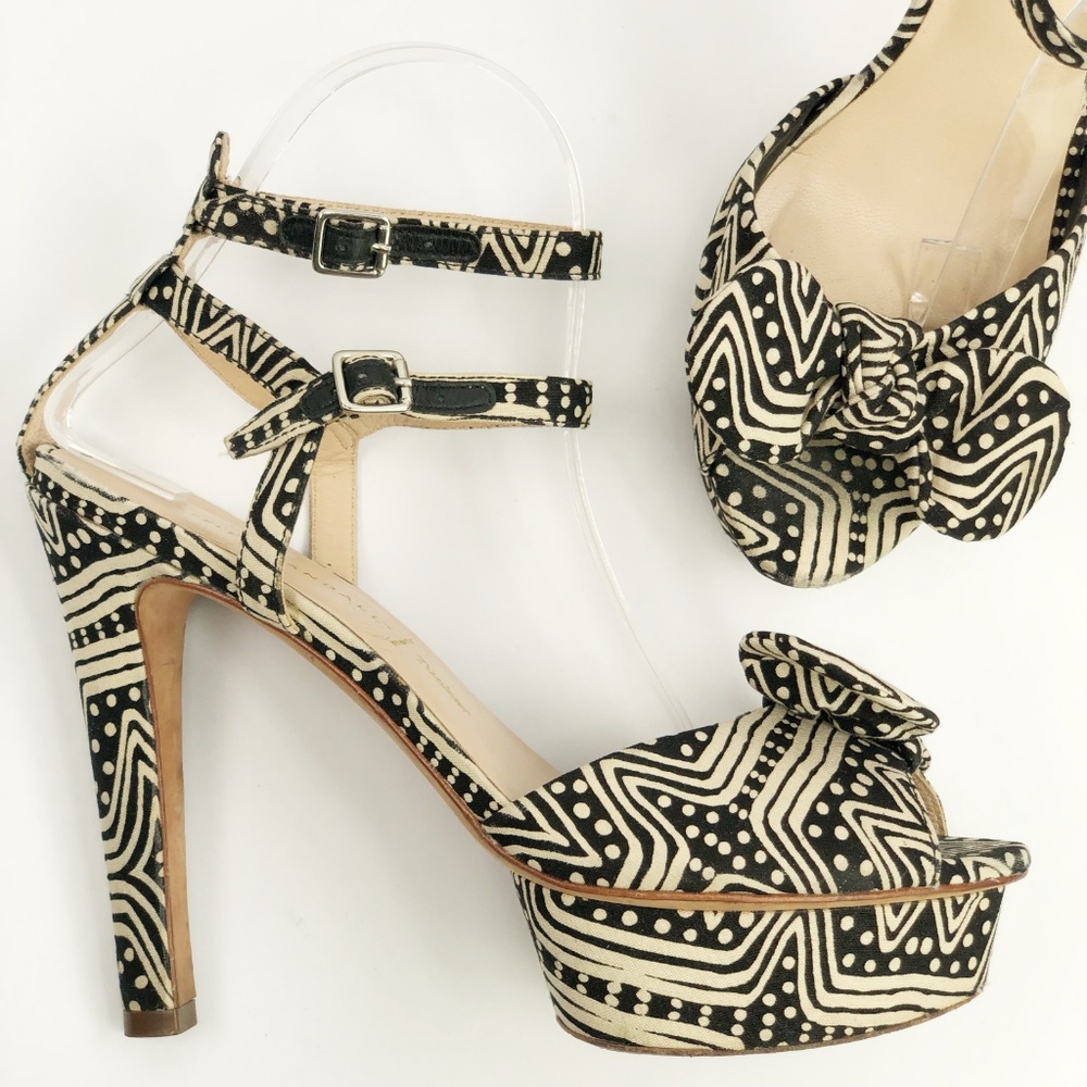 Loeffler Randall Dahlia Platform Peep Toe Sandal 9 - Picture 5 of 8